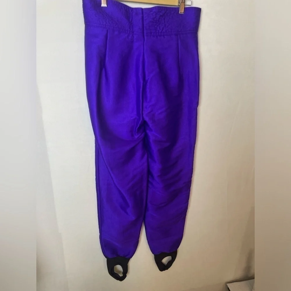Vibrant Purple Women's Cropped Pants - Picture 3 of 15